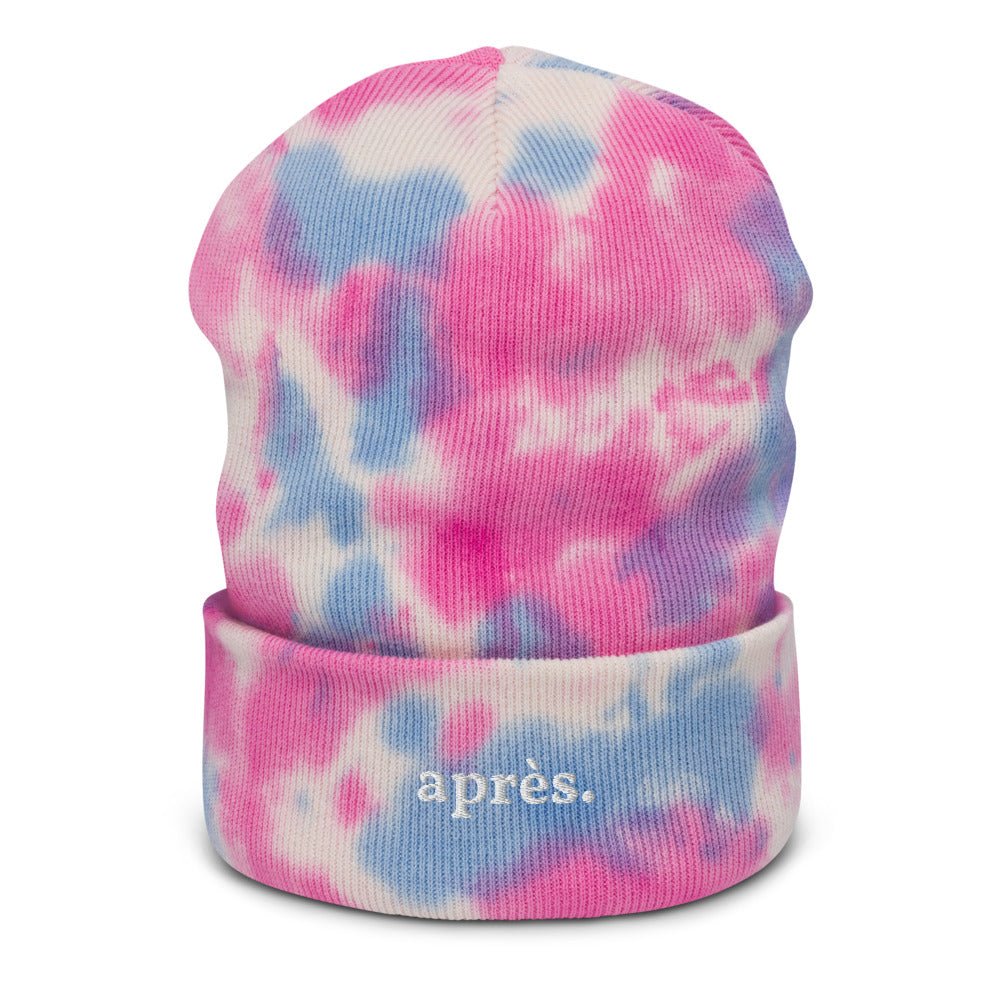 apres ski tie-dye beanie