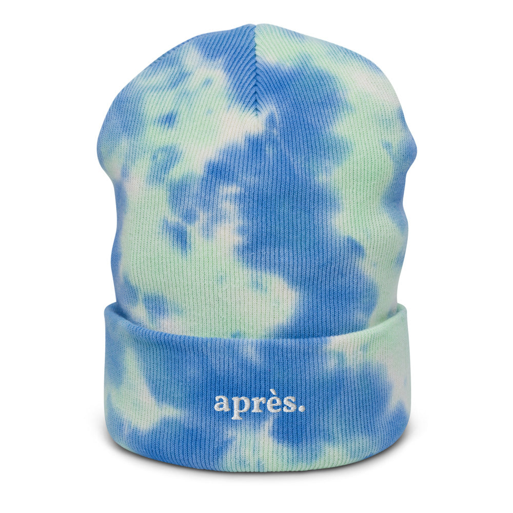 apres ski tie-dye beanie