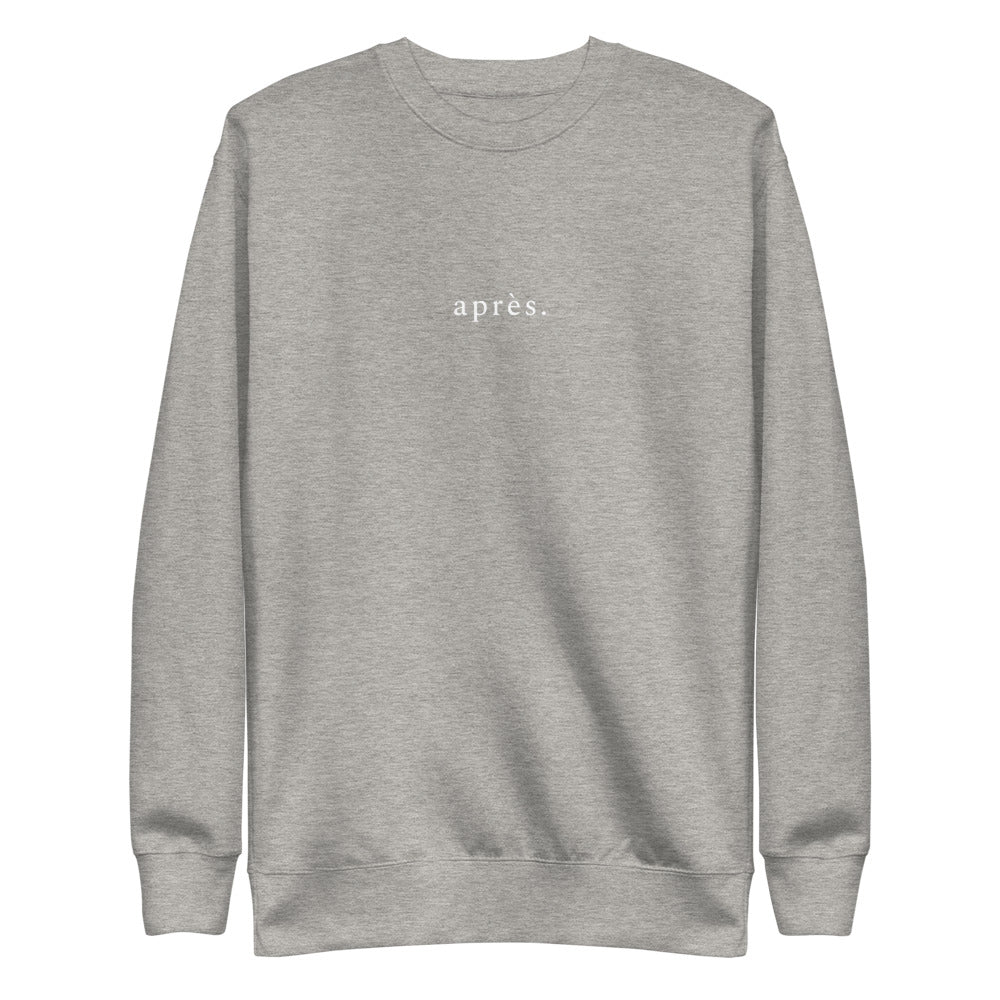 apres ski crew neck sweatshirt