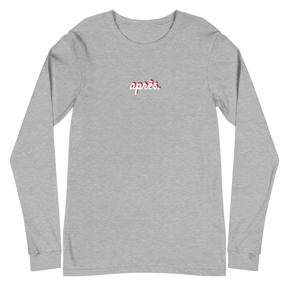 apres ski shirt - long sleeve cursive